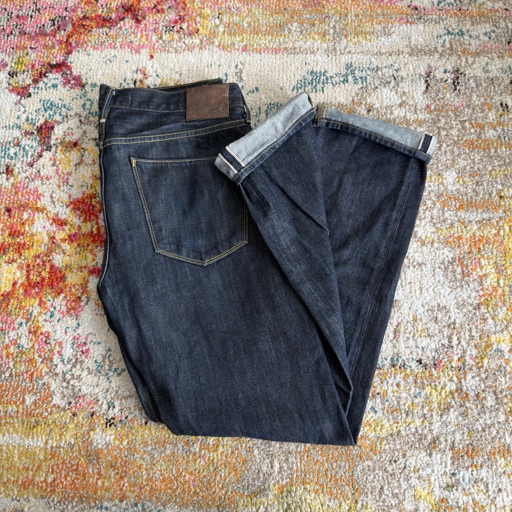 Lucky Brand Legend 121 Button Fly Slim Raw Selvedge Denim Jeans 34x32 (36X31)